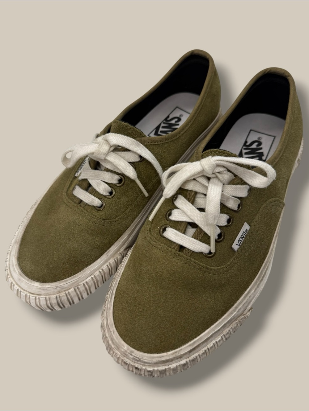 Vans Anaheim Factory Authentic 44 Lug DX – Olive Green Suede